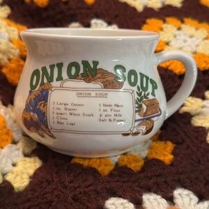 Vintage Onion Soup Mug